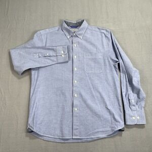 Tommy Bahama Stretch Oxford Button Down Shirt Mens M Light Blue Preppy Classic